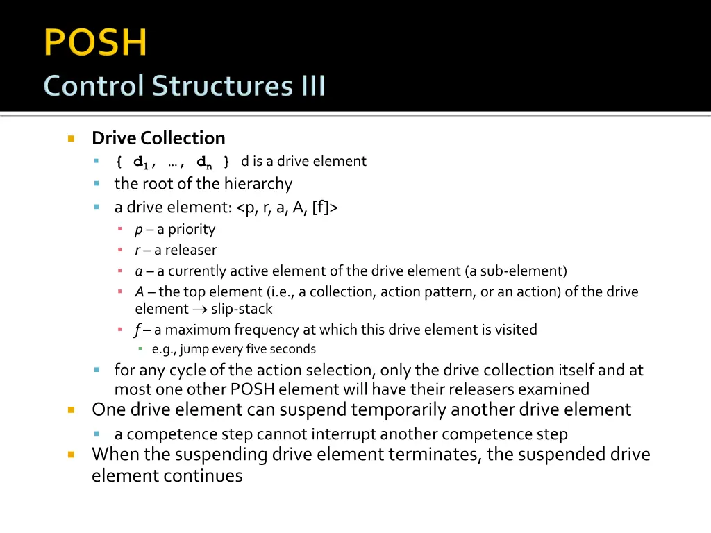 drive collection d 1 d n d is a drive element