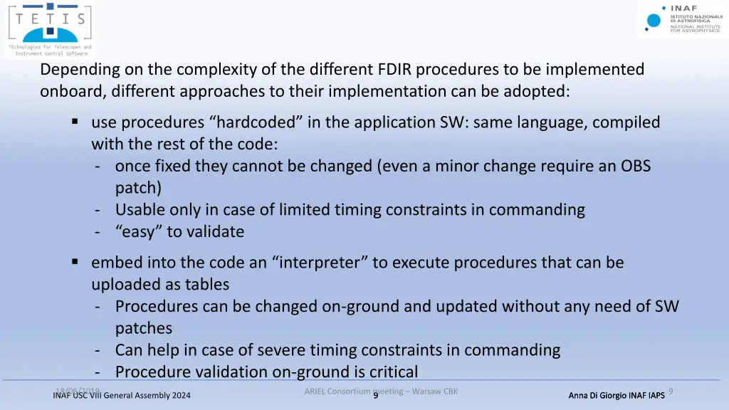depending on the complexity of the different fdir