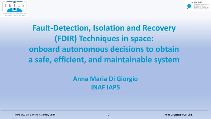 fault detection isolation and recovery fdir