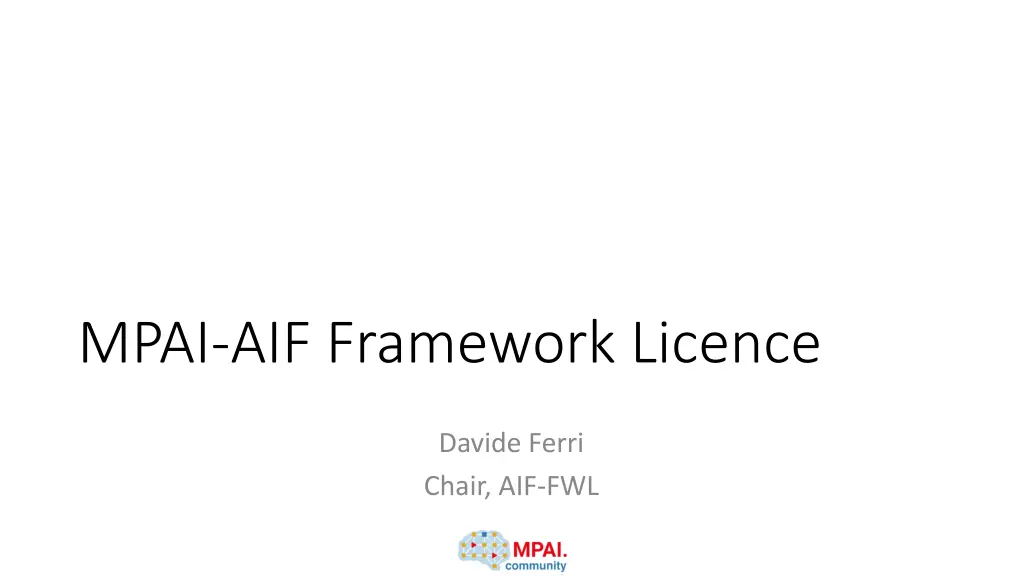 mpai aif framework licence