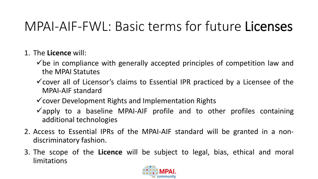 mpai aif fwl basic terms for future licenses