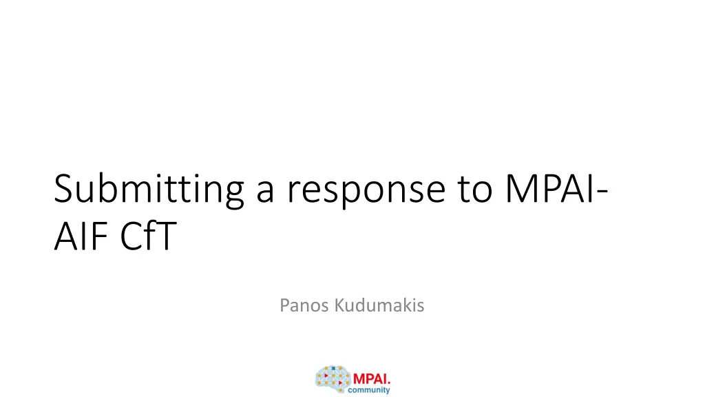 submitting a response to mpai aif cft
