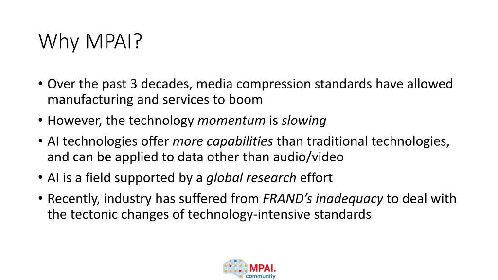 why mpai