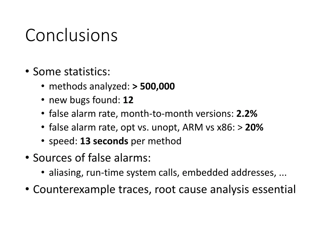 conclusions