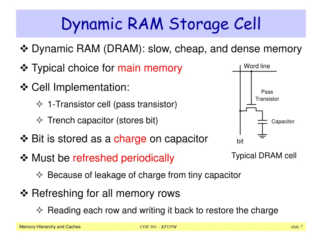 dynamic ram storage cell