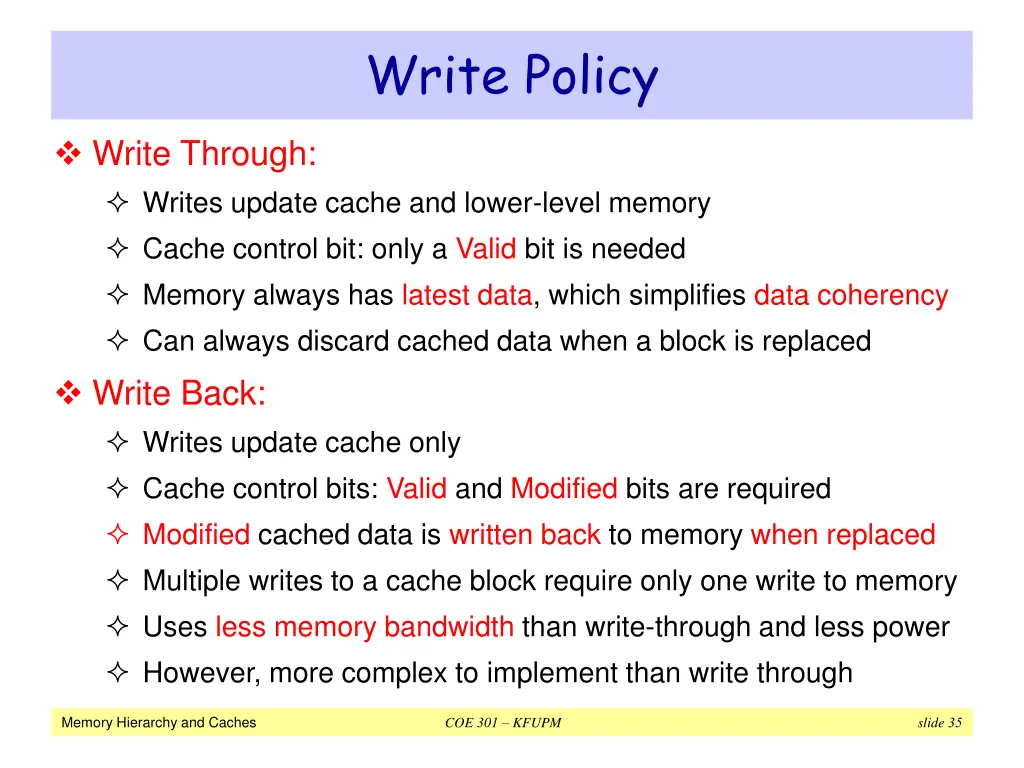 write policy