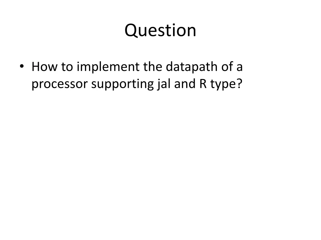 question