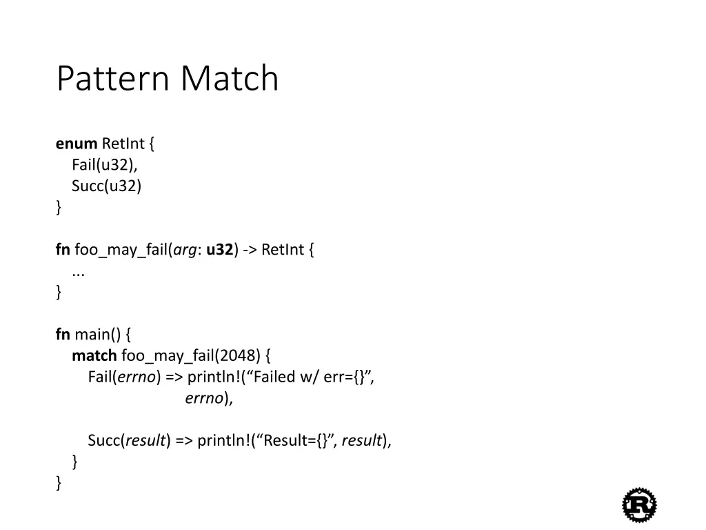 pattern match 2