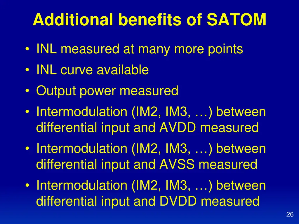 additional benefits of satom