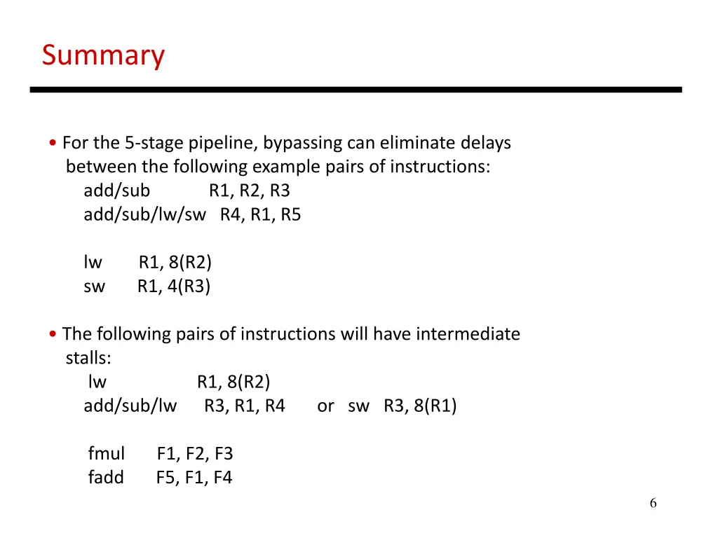 summary