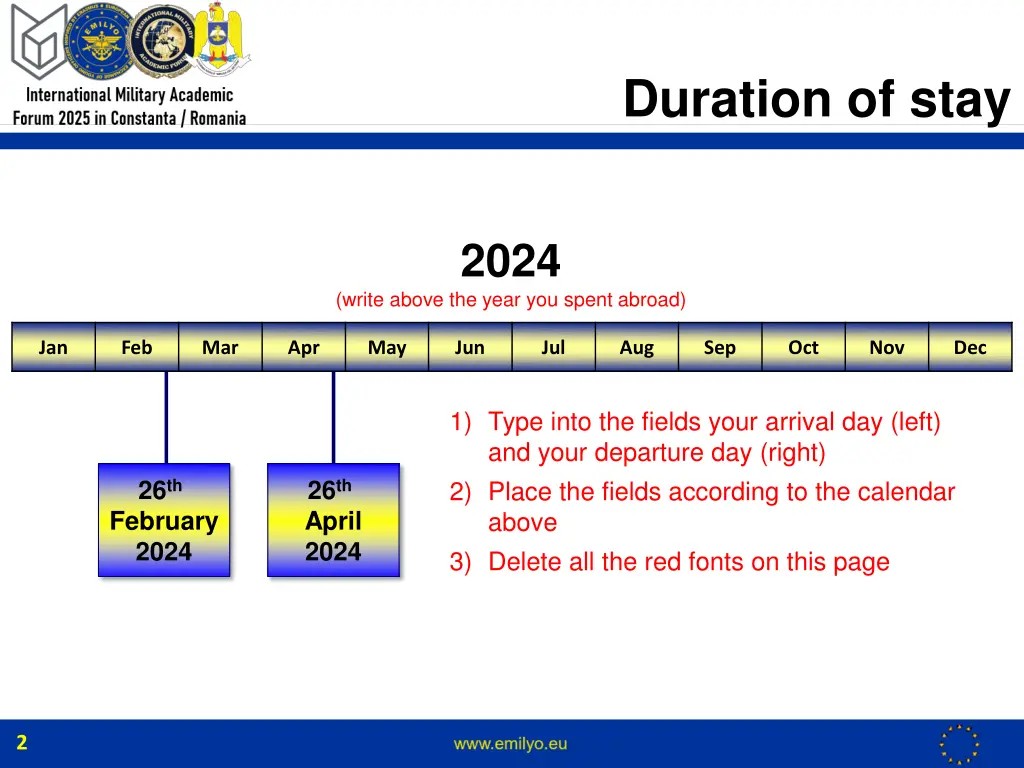 duration of stay