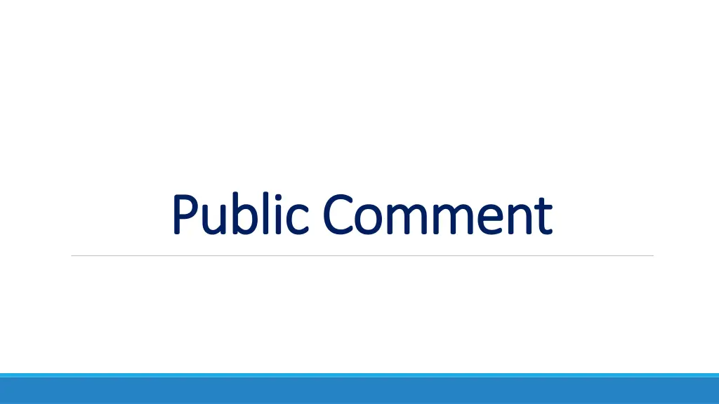 public comment public comment 1
