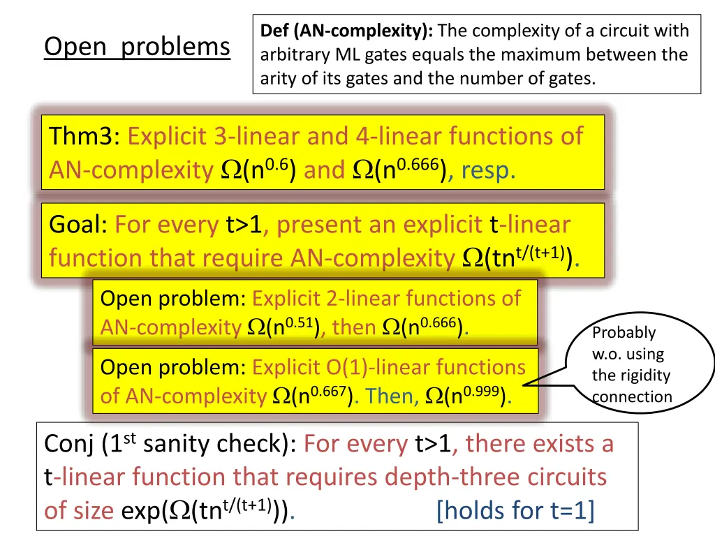 def an complexity the complexity of a circuit