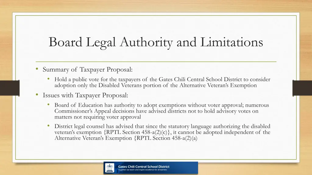 board legal authority and limitations
