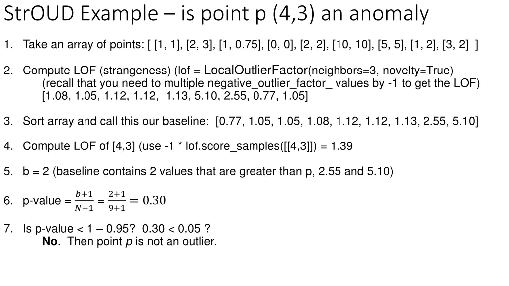 stroud example is point p 4 3 an anomaly