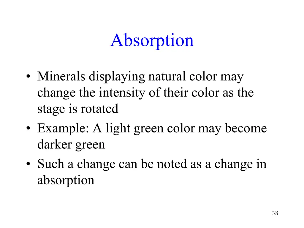 absorption