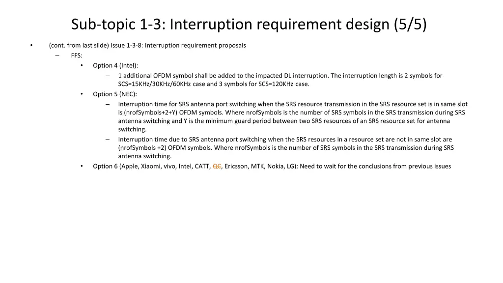 sub topic 1 3 interruption requirement design 5 5