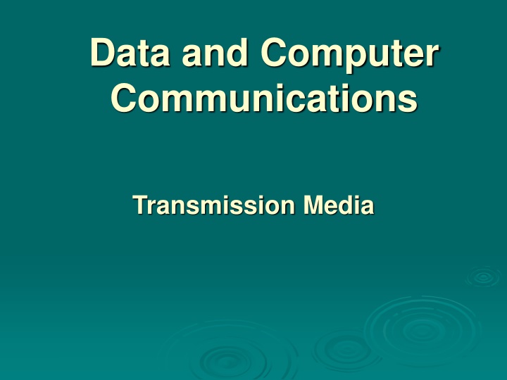 data and computer communications