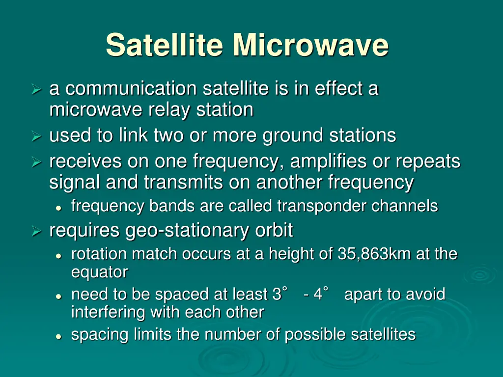 satellite microwave