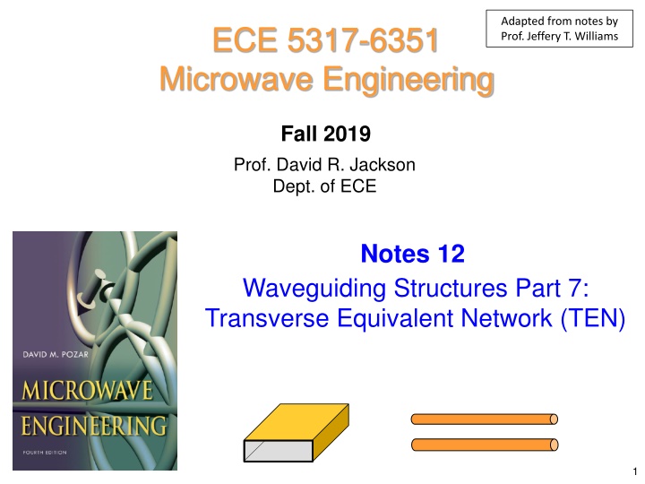 adapted from notes by prof jeffery t williams