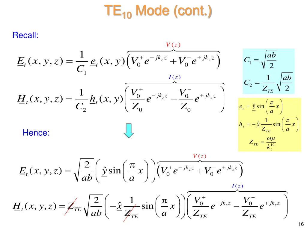 te 10 mode cont 2