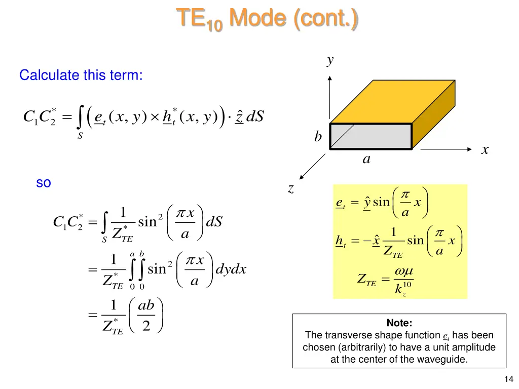 te 10 mode cont