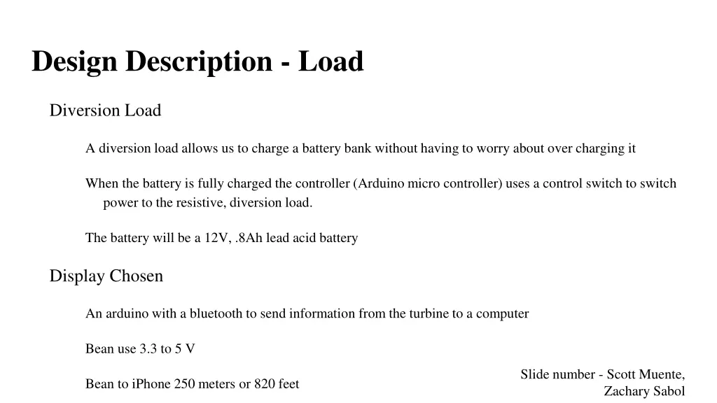 design description load
