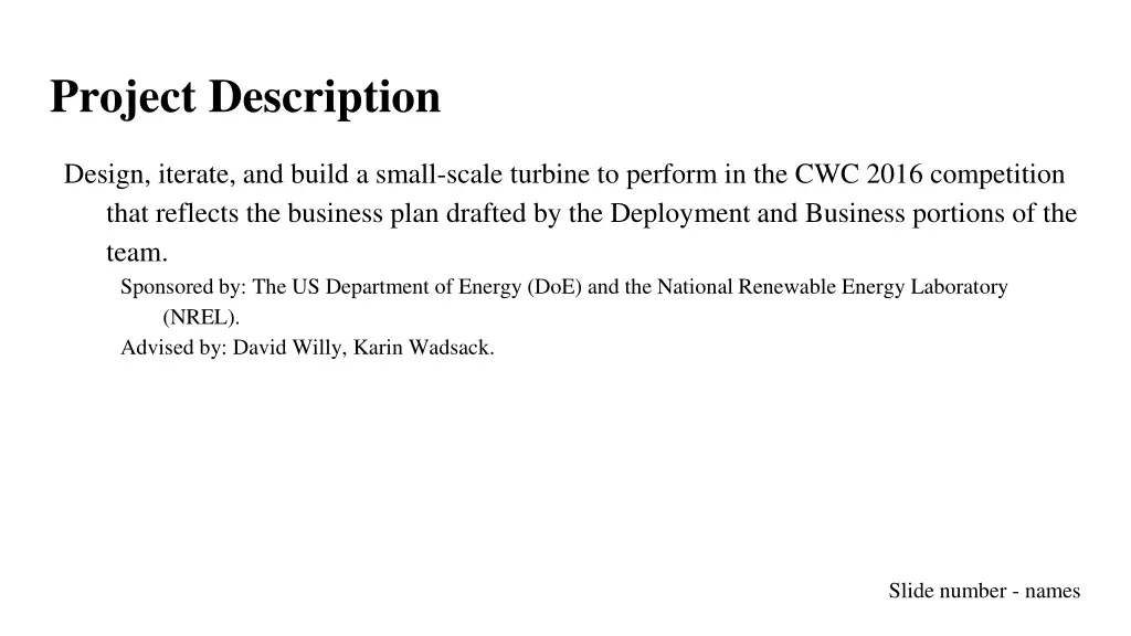 project description