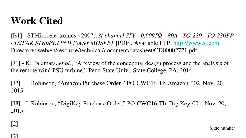 work cited
