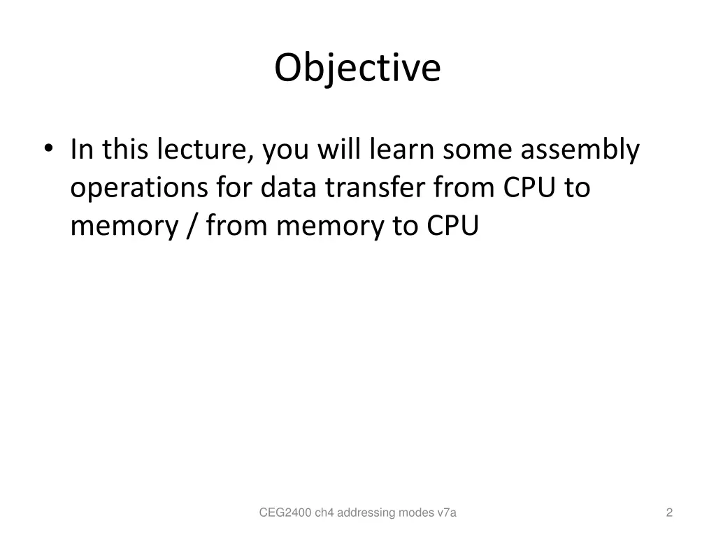 objective