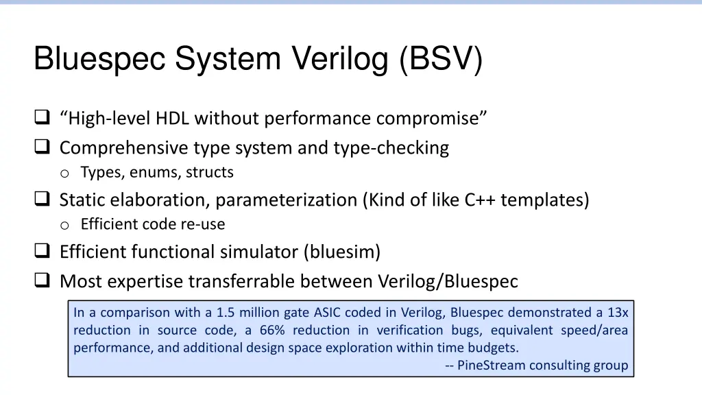 bluespec system verilog bsv