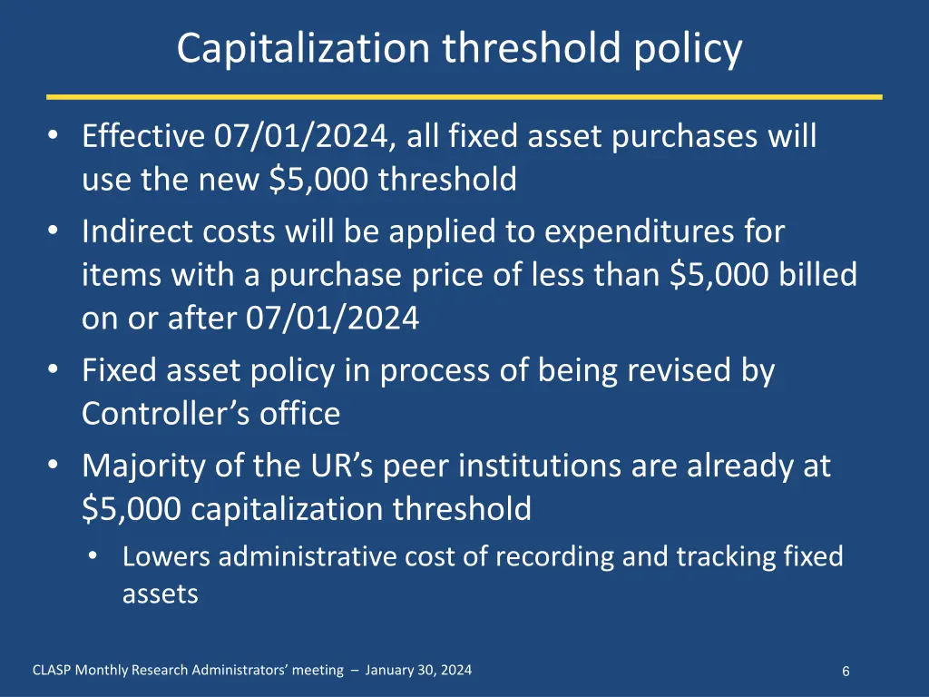 capitalization threshold policy 3