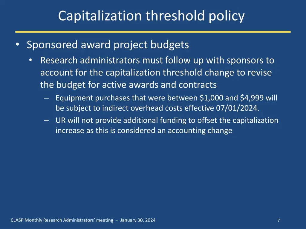 capitalization threshold policy 4