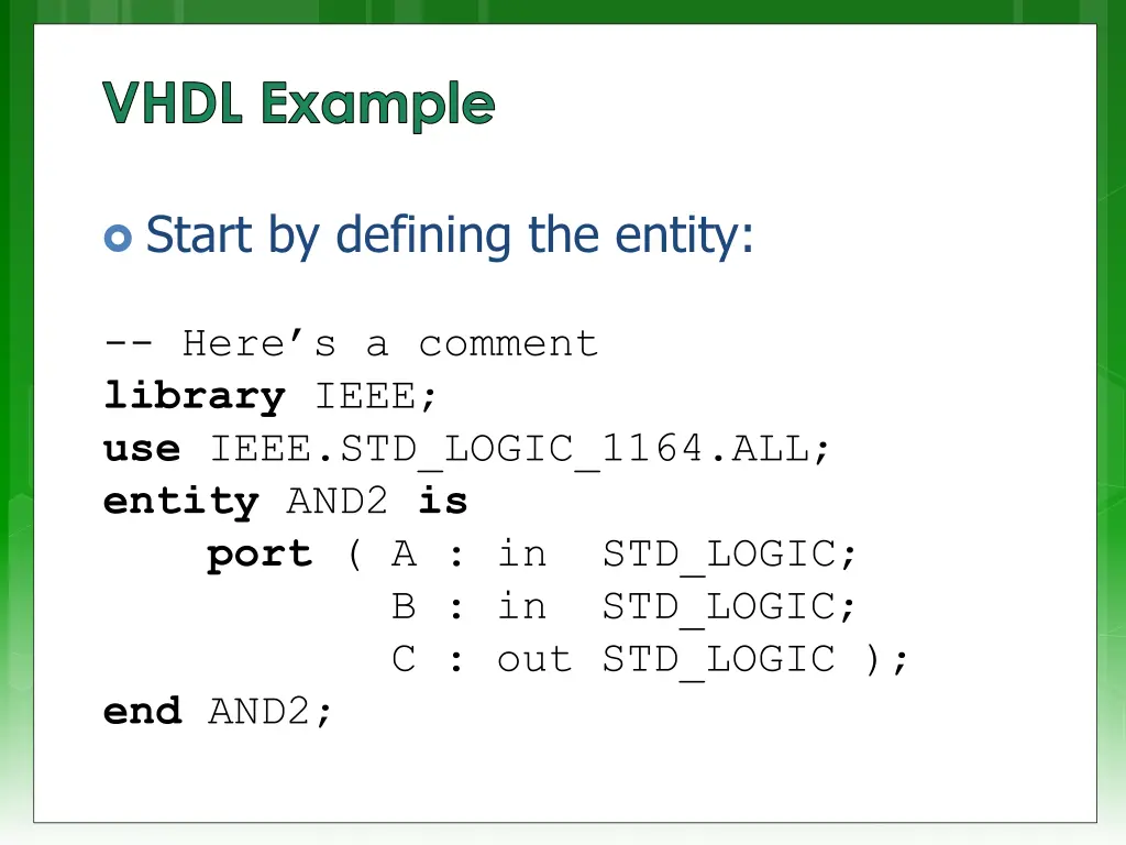 vhdl example 1