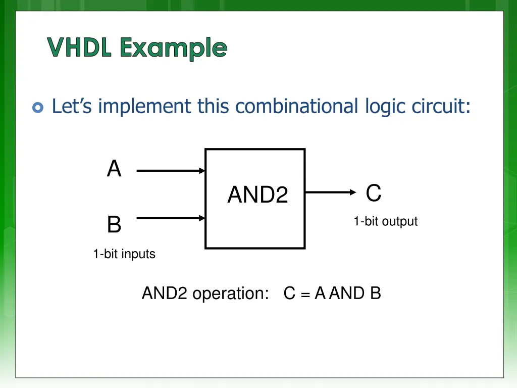 vhdl example