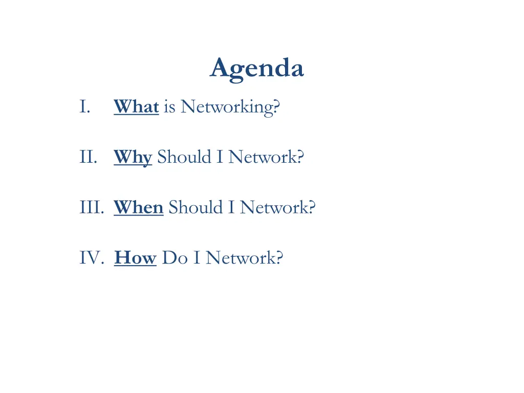 agenda