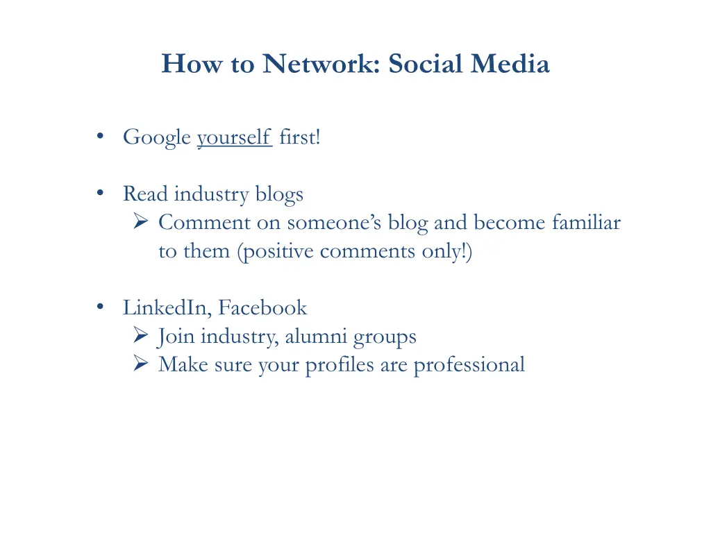 how to network social media