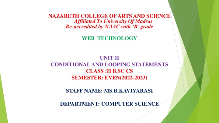 nazareth college of arts and science affiliated