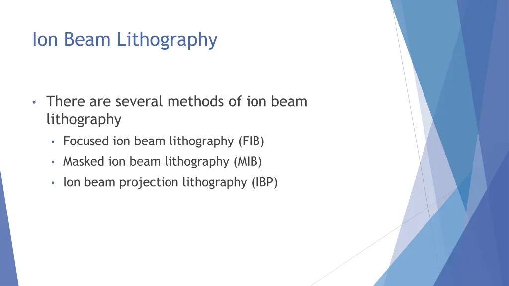 ion beam lithography 1