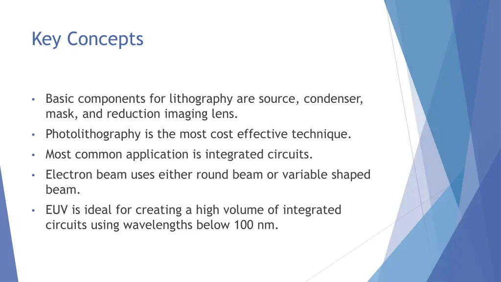 key concepts