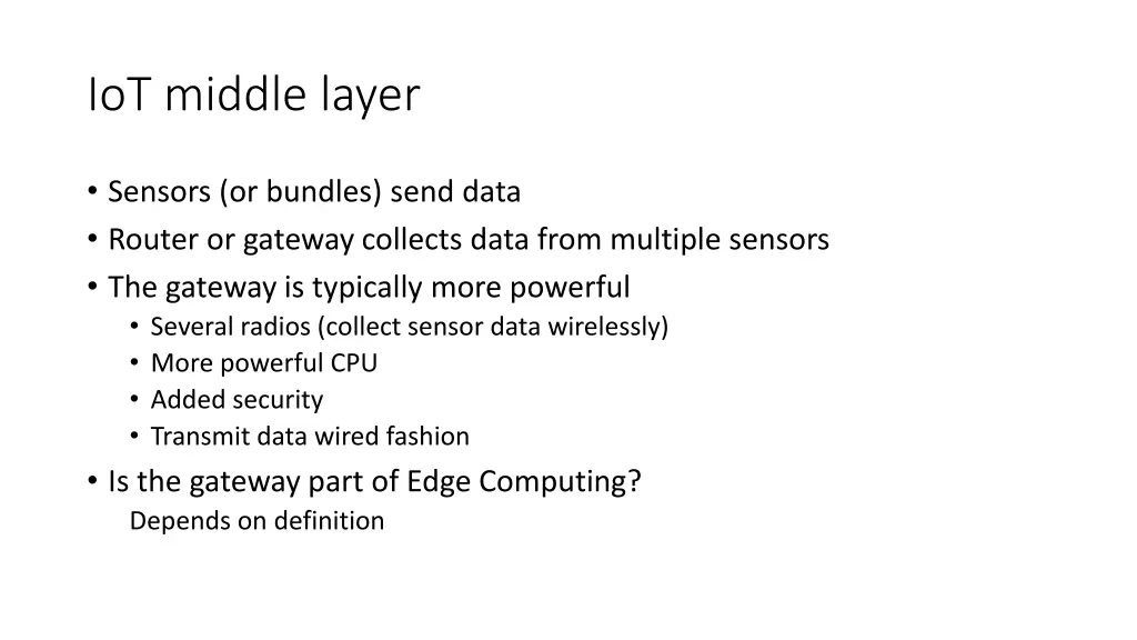 iot middle layer