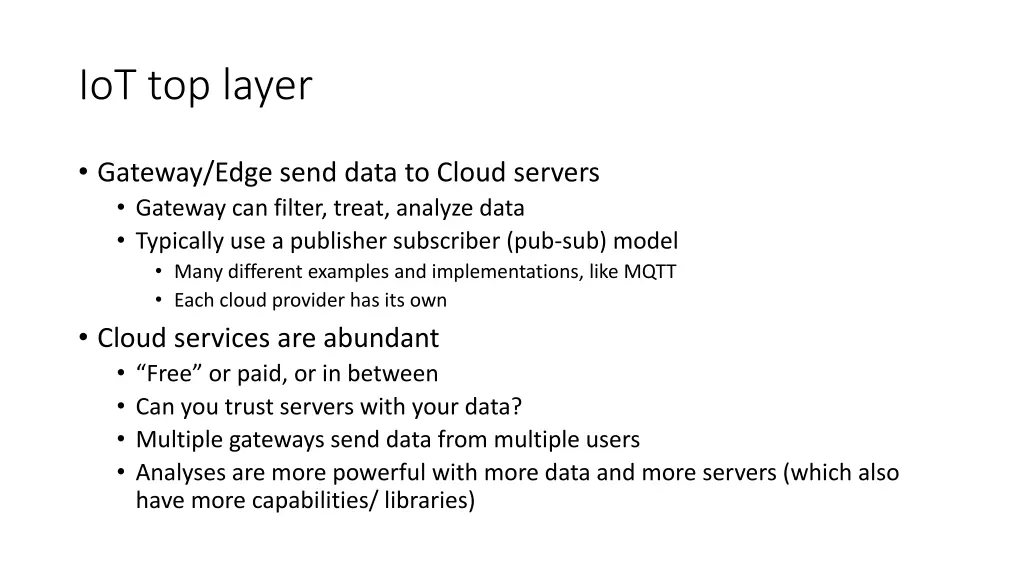 iot top layer