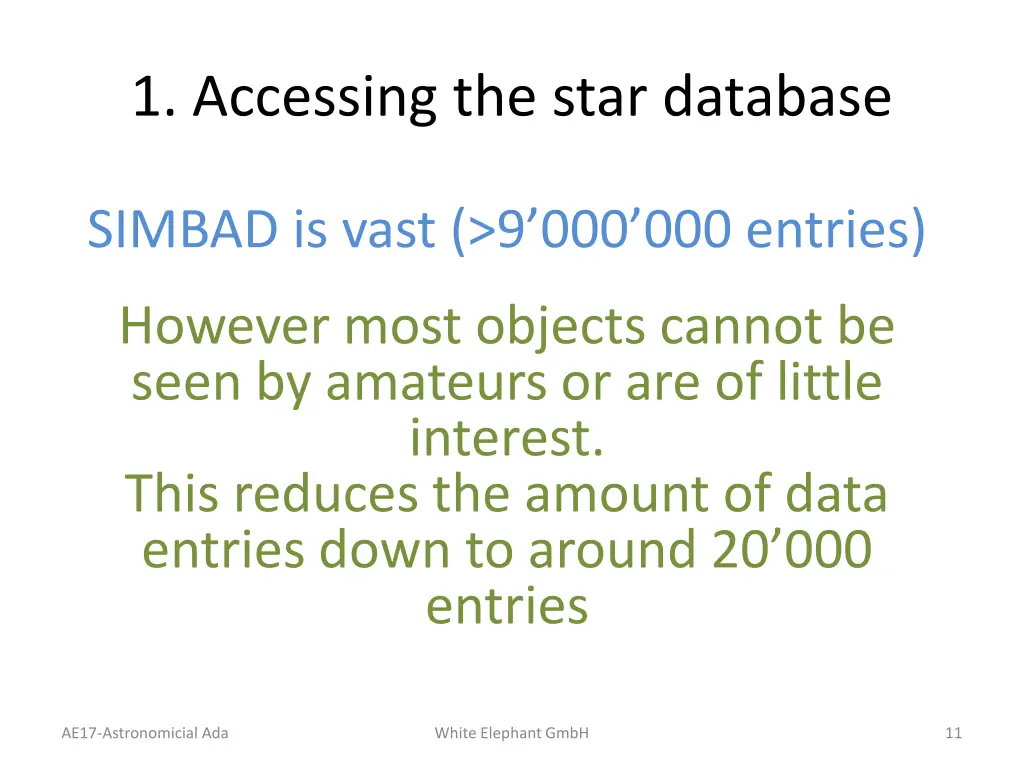 1 accessing the star database