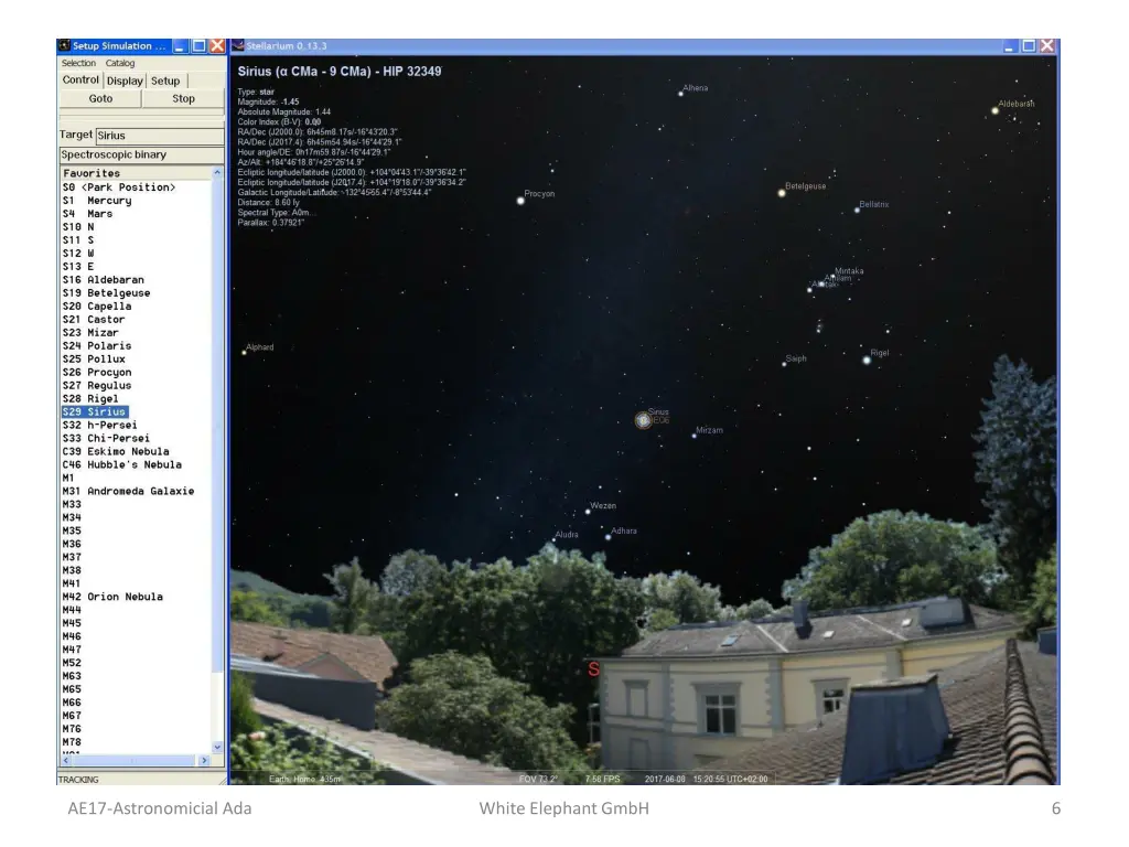 ae17 astronomicial ada