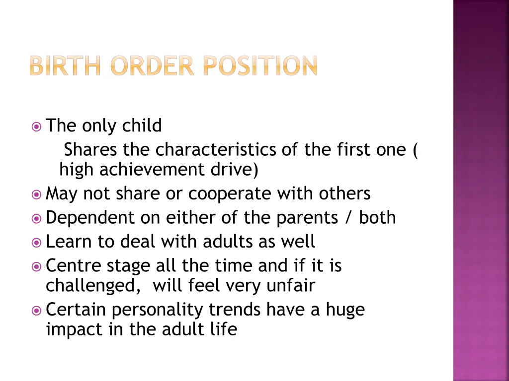 birth order position 4
