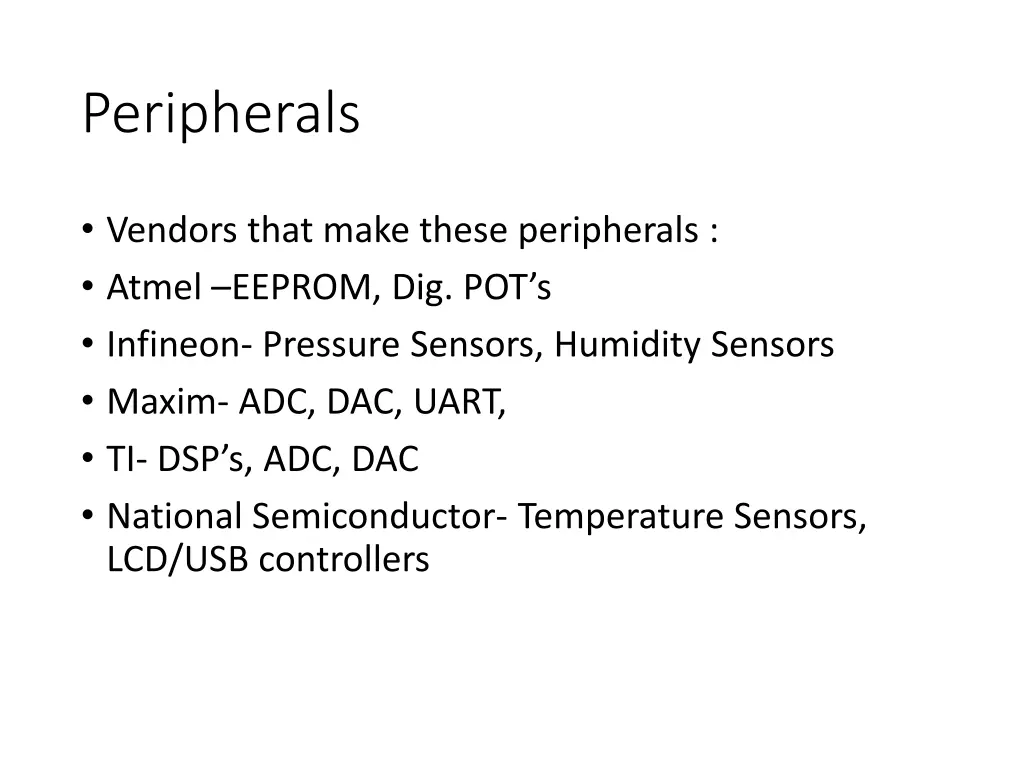 peripherals