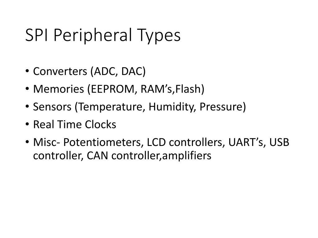 spi peripheral types