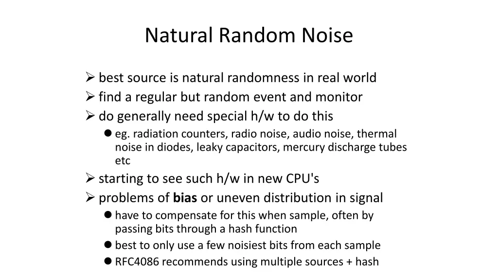 natural random noise