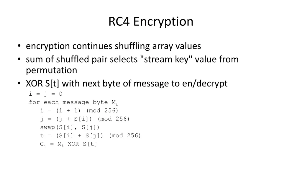 rc4 encryption