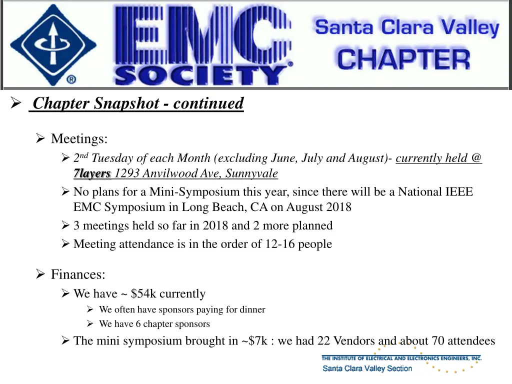 chapter snapshot continued